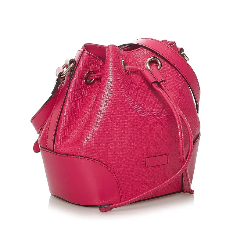 Gucci Marmont bags for women with quilted leather exteriorsGucci Diamante Bright Leather Bucket Bag (29104)