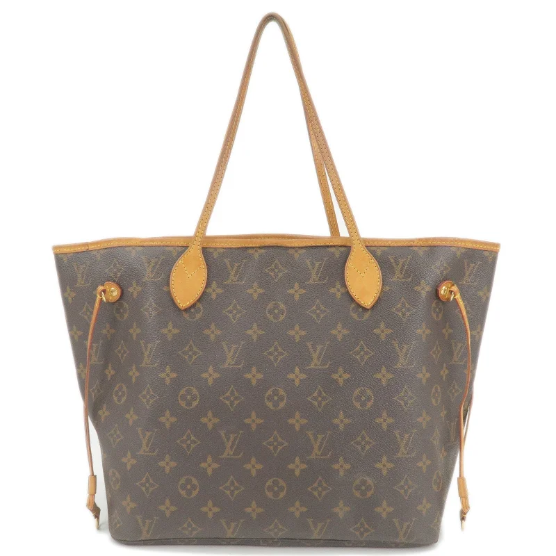 Louis Vuitton crossbody bags with a woven leather strap for textureLouis Vuitton Monogram Neverfull MM Tote Bag M40156