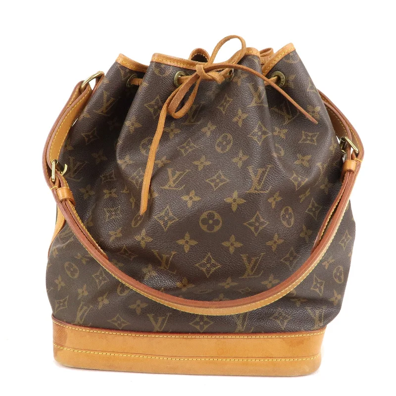 Ladies Louis Vuitton handbags with a detachable coin purse insideLouis Vuitton Monogram Noe Shoulder Bag Hand Bag Brown M42224