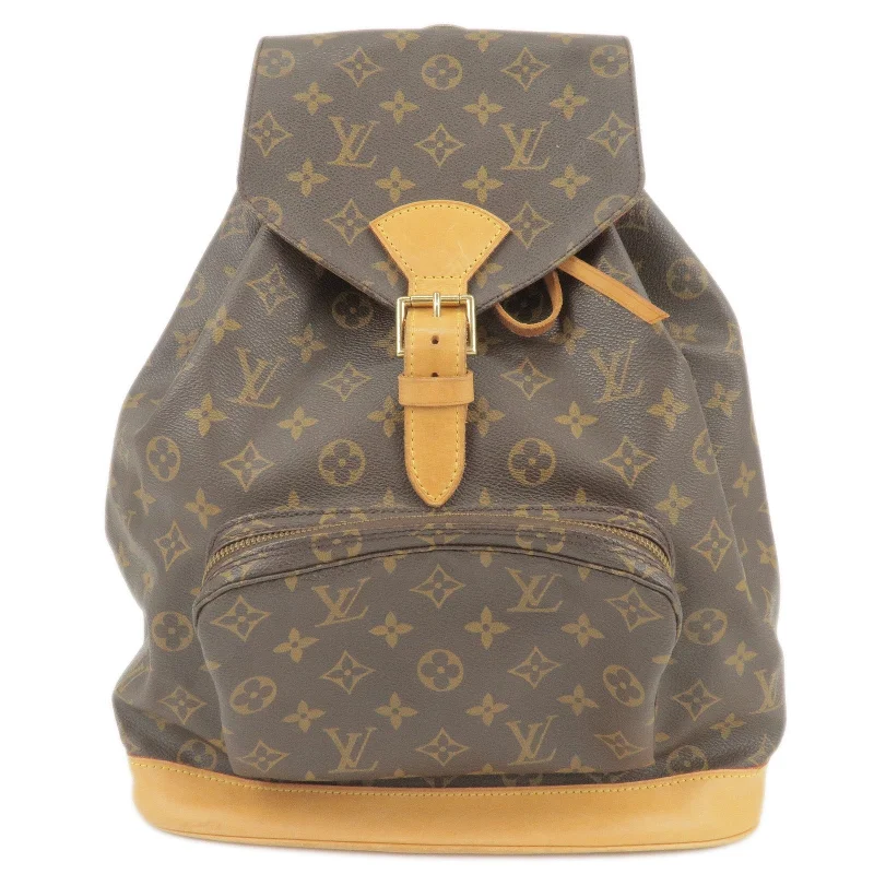 Louis Vuitton Twist bags with a snakeskin - effect panel for a bold lookLouis Vuitton Monogram Montsouris GM Back Pack M51135