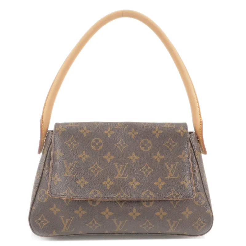 Louis Vuitton crossbody bags in a bold red color for a statementLouis Vuitton Monogram Mini Looping Shoulder Bag M51147