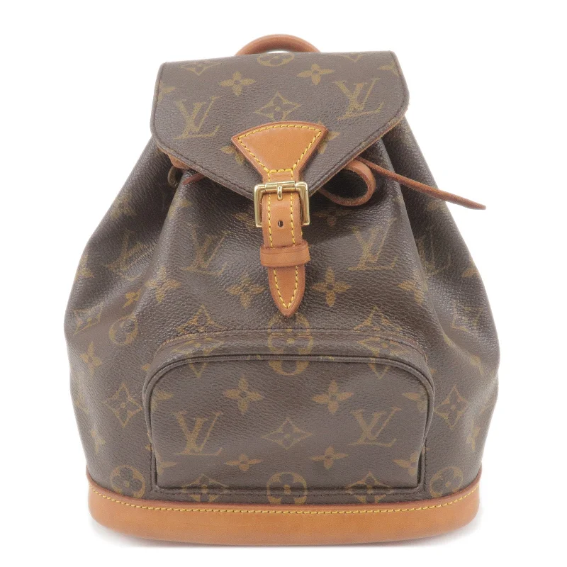 Ladies Louis Vuitton shoulder bags with a wide - width strap for comfortLouis Vuitton Monogram Mini Montsouris Back Pack Bag M51137