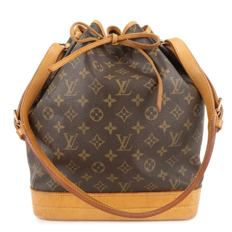 Louis Vuitton crossbody bags with adjustable shoulder straps for comfortLouis Vuitton Monogram Noe Shoulder Bag Hand Bag Brown M42224