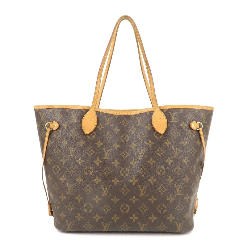 Louis Vuitton Alma bags with a monogram - embossed leather surfaceLouis Vuitton Monogram Neverfull MM Tote Bag Brown M40156