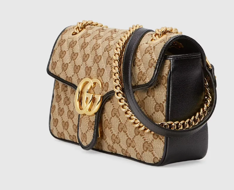 Ladies Gucci Dionysus bags with a chain - link shoulder strapGUCCI GG MARMONT MATELASSÉ MINI BAG