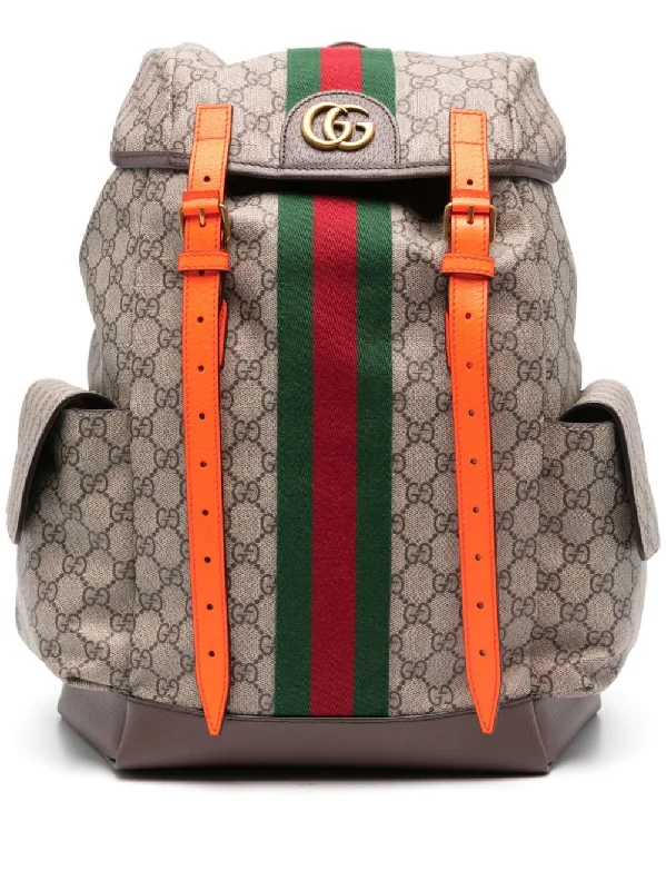 Gucci tote bags for women with a printed Gucci logoGucci Men Ophidia Gg Backpack