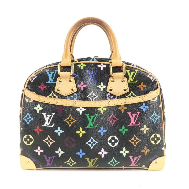 Louis Vuitton bags with a front - flap pocket for quick - access itemsLouis Vuitton Monogram Multi Color Trouville Hand Bag M92662