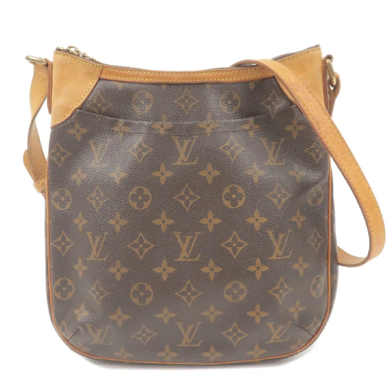 Louis Vuitton handbags with a patent - leather finish for a shiny lookLouis Vuitton Monogram Odeon PM Shoulder Bag Crossbody Bag M56390