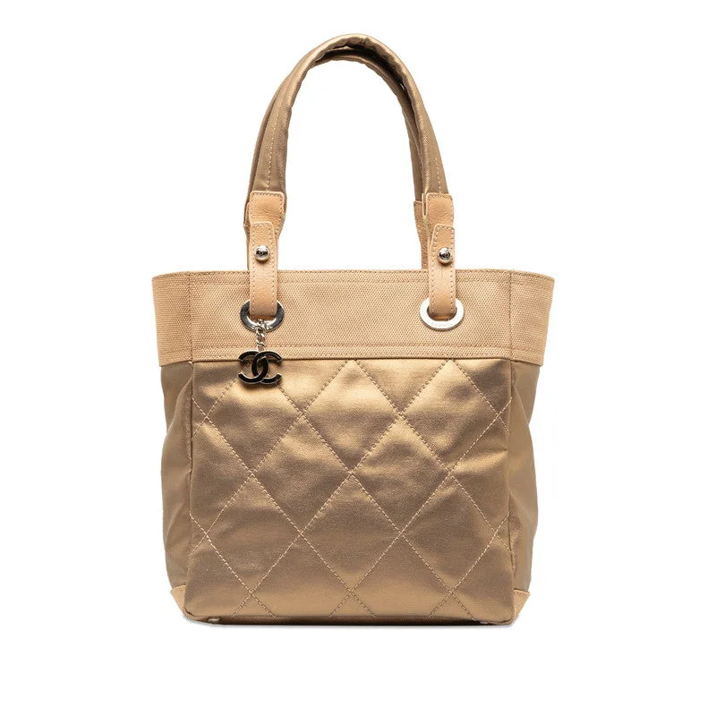 Chanel Lightweight Handbag for Daily ErrandsCHANEL COCOMARK PARIBIARITZ PM TOOT BAG A34208 G Beige Canvas Leather  CHANEL