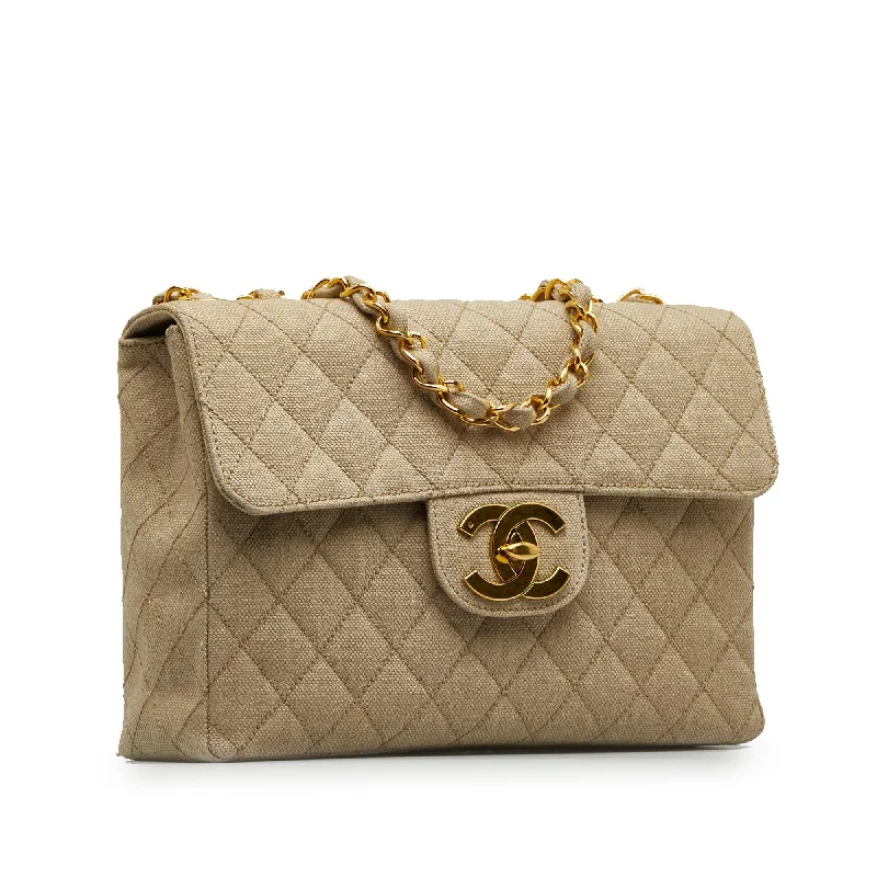 Chanel bags in luxury boutiques worldwideChanel Jumbo XL Classic Cotton Single Flap (YZOG3l)