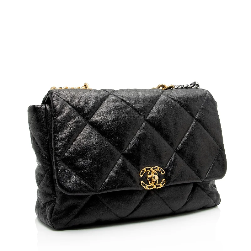 Chanel bags sale 2025Chanel Lambskin 19 Maxi Flap Shoulder Bag (uWRj8f)