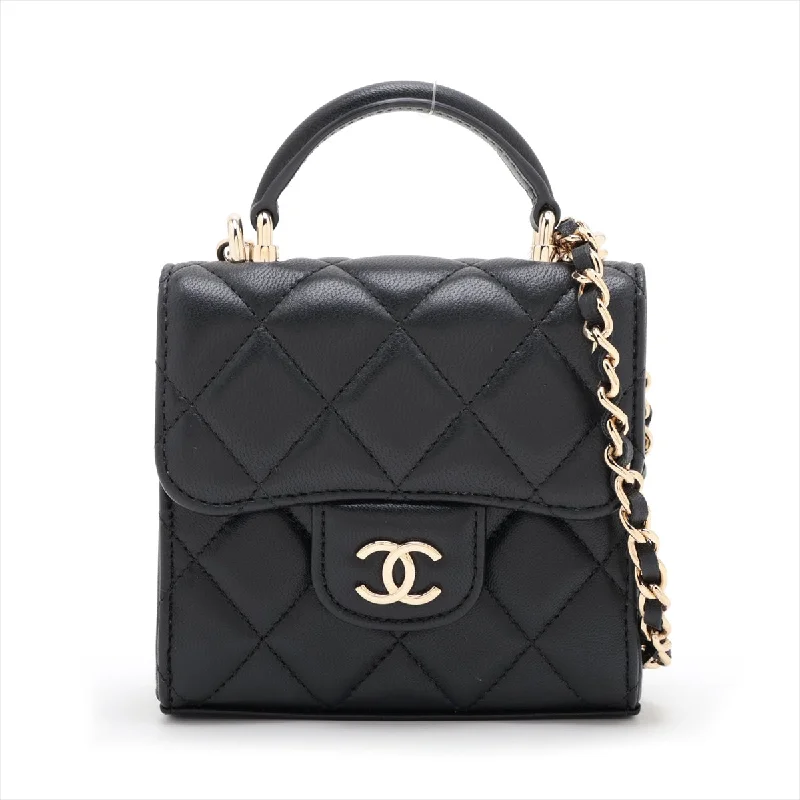 Chanel bags that pair perfectly with any outfitChanel Lambskin  Chain Shoulder Bag Black G