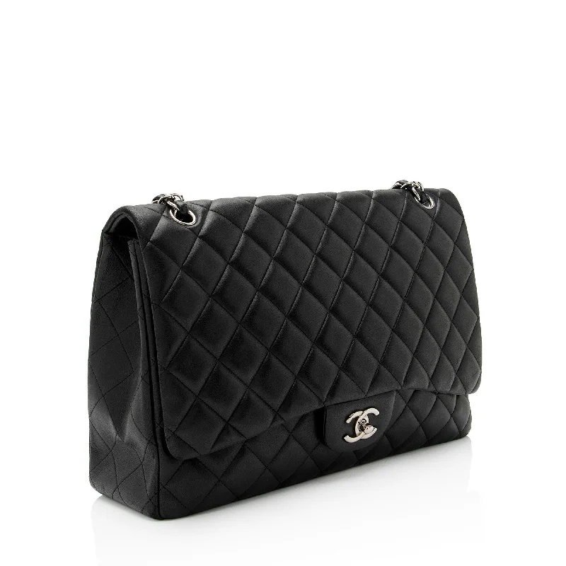 Chanel bags with exclusive seasonal releasesChanel Lambskin Classic Maxi Single Flap Bag (zrKD0o)