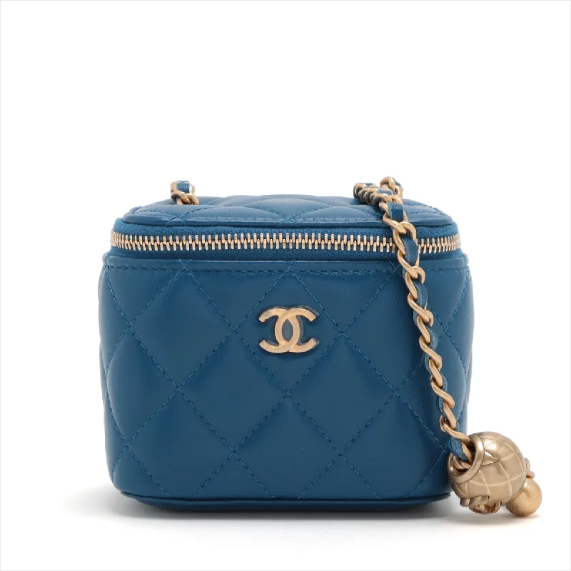 Chanel Small Crossbody Bag for TravelChanel Matrasse  Chain Shoulder Bag Coco Ball Blue G