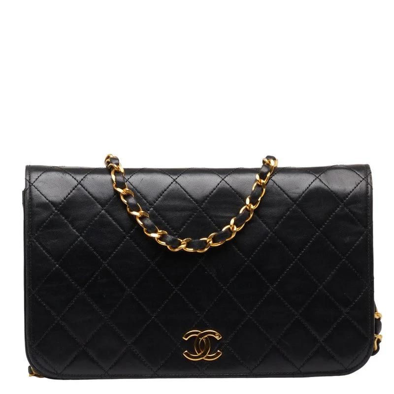 Chanel bags as wedding day accessoriesChanel Mattrase 23 Coco Single Flap Chain Shoulder Bag Black   Chanel