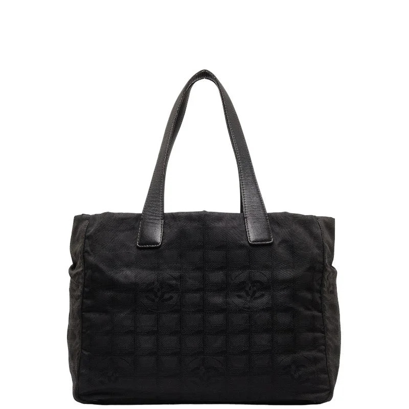 Chanel bags with leather and tweed combinationsChanel New Loveel Line Handbag Handbags Black Linen Leather  Chanel