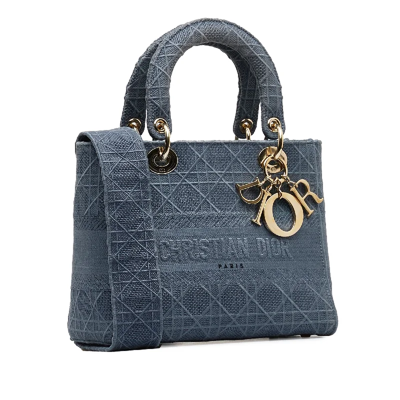 Luxury Christian Dior crossbody bags with a chain - link strapDIOR Medium Cannage Lady D-Lite Satchel