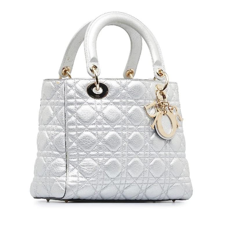 Christian Dior bags with a side - pocket for holding a water bottleDior Medium Cannage Lady Dior (uhpYtf)