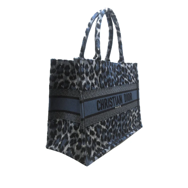 Christian Dior handbags with a removable shoulder strap for versatilityDIOR Medium Leopard Mizza Book Tote Tote Bag