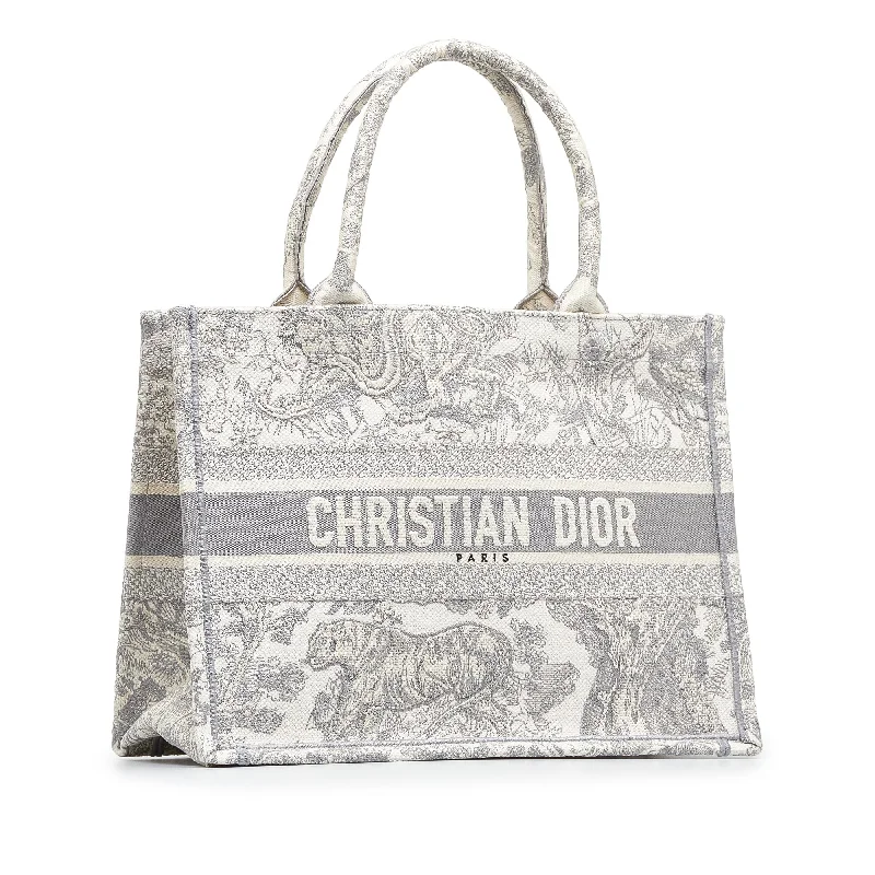 Christian Dior backpacks with a sleek, minimalist silhouetteDIOR Medium Toile de Jouy Book Tote Tote Bag