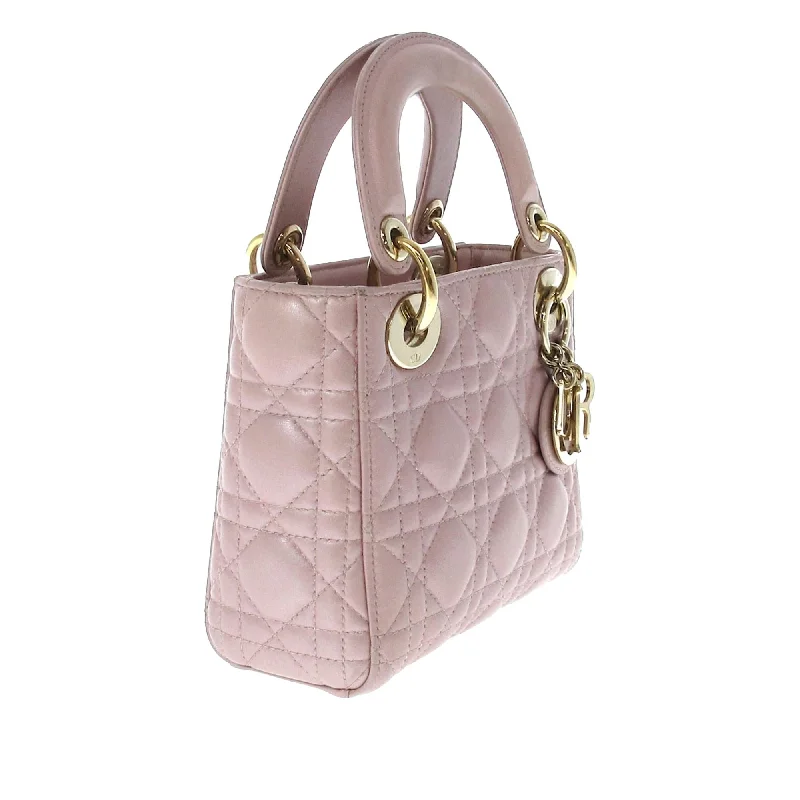 Christian Dior bags with a side - pocket for holding a water bottleDior Mini Cannage Lady Dior (mD2rDc)