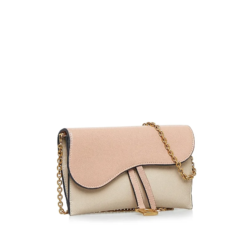 Christian Dior bags with a detachable coin purse insideDior Saddle Wallet On Chain (VI0q1N)