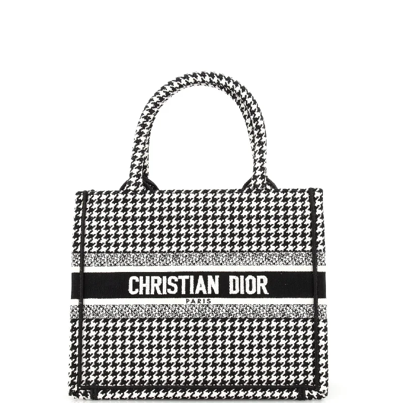 Christian Dior bags with a quilted pattern and gold - toned hardwareBook Tote Houndstooth Canvas Small