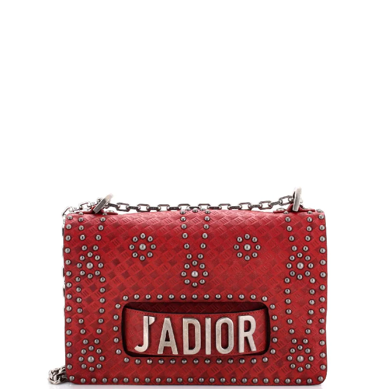 Trendsetting Christian Dior crossbody bags with a colorful strapJ'Adior Flap Bag Studded Embossed Leather Medium