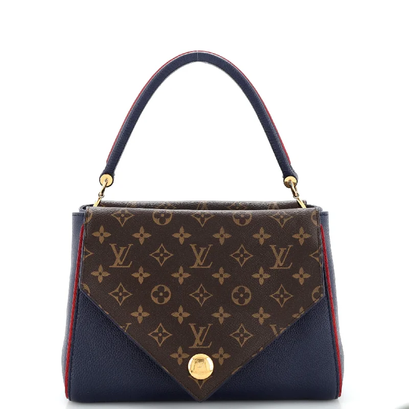 Christian Dior bags with a quilted pattern and gold - toned hardwareDouble V Handbag Calfskin with Monogram Canvas